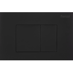 R&T Matte Black Square Button Flush Plate